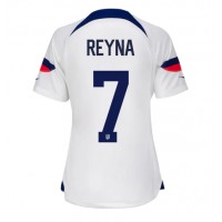 Förenta staterna Giovanni Reyna #7 Replika Hemmatröja Dam VM 2022 Kortärmad
